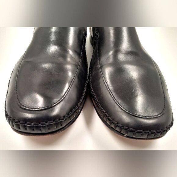 Johnson & Murphy Black Leather Loafers Shoes size 11 - Picture 9 of 16